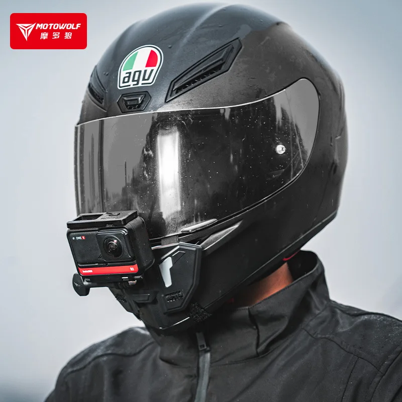 

Brand New Motorbike Helmet Chin Camera Mount GoPro Sports Camera Helmet Quick Release Bracket 360 Camera Holder