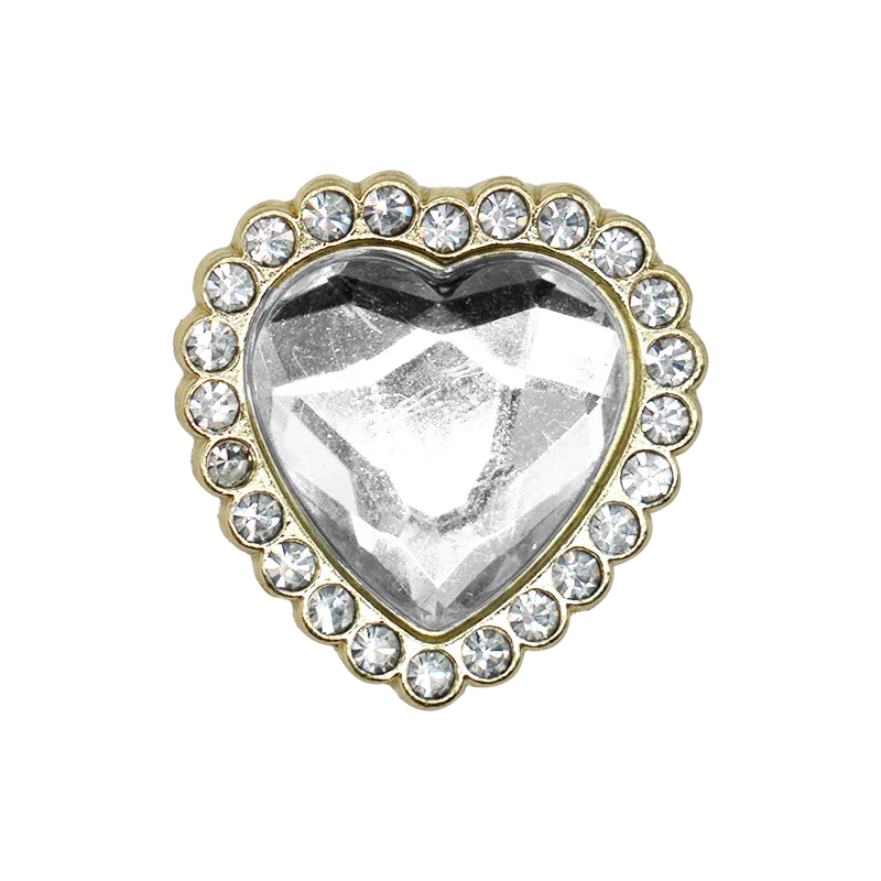 1PCS Silber Metall Schuh Charms Blumen Schmetterling Bling Luxus Schuh Dekorationen Kronen Schneeflocken Herz für Frauen Mädchen Clog Pins – Detail 14