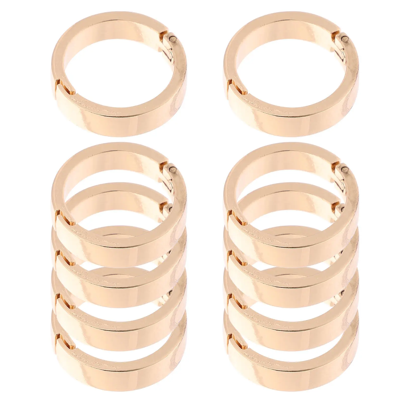 10Pcs Calendar Binder Rings Zinc Alloy Openable Binding Clips Loose Leaf Book Ring Clasps Small Rings for Index Cards Paper