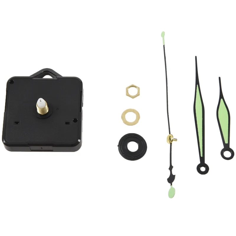 YCYS-Quartz Clock Movement Mechanism DIY Repair Parts + LumInous Hands