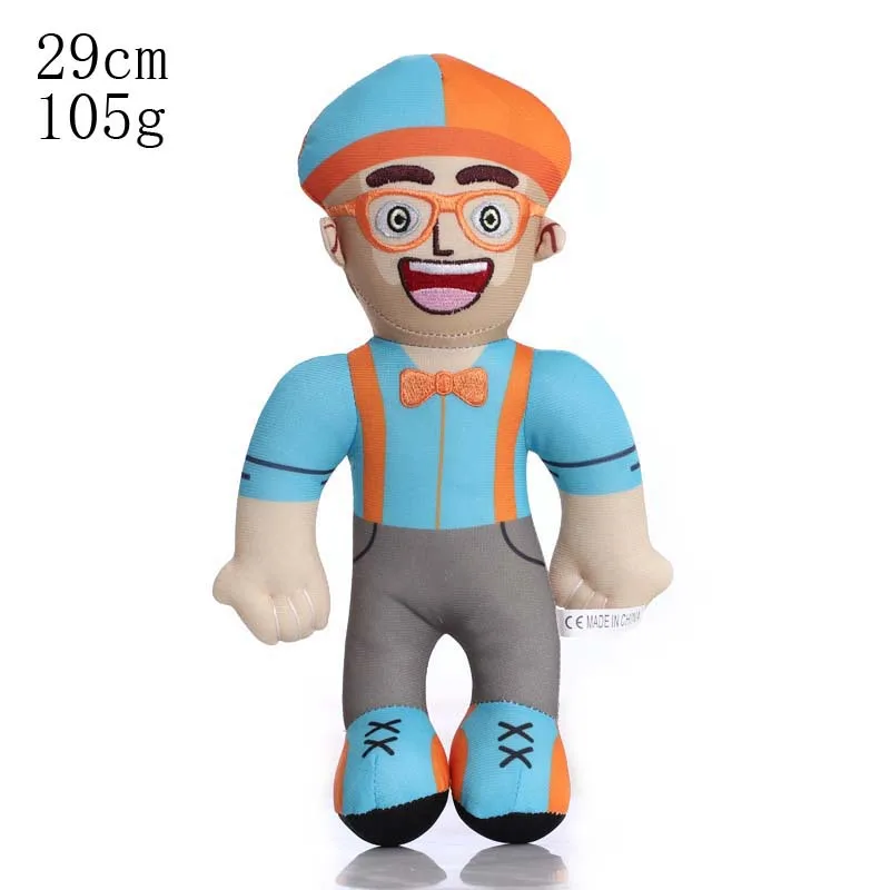 30cm Blippis Plush Fill Dolls Toys Soft Stuffed Baby Educational Enlightenment Cosplay Prop Doll Kids Toys Gifts for Children