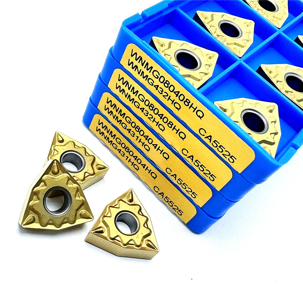 WNMG080404HQ WNMG080408HQ RP930/CA5525 CNC كربيد إدراج مخرطة خارجية أداة القطع لمعالجة الصلب جودة تحول أداة