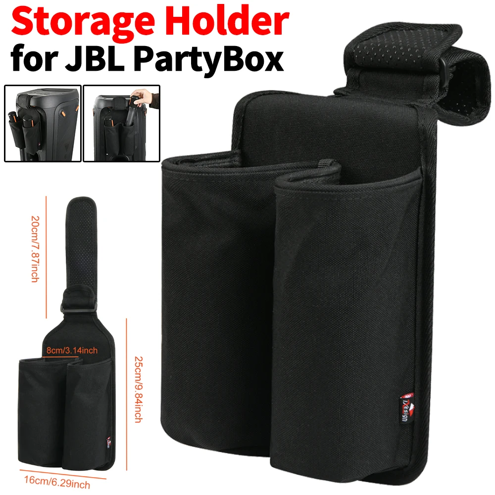 Mic Hanger Storage Holder Microphone Storage Bag Microphone Organizer for JBL PartyBox 110/120 Wireless Microphone Accessories