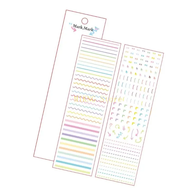 Bunt gestanztes Schnittband für Journaling Planer Kalender Note Nehmen Sie den besten Verkauf Bester Verkauf besten Verkauf
