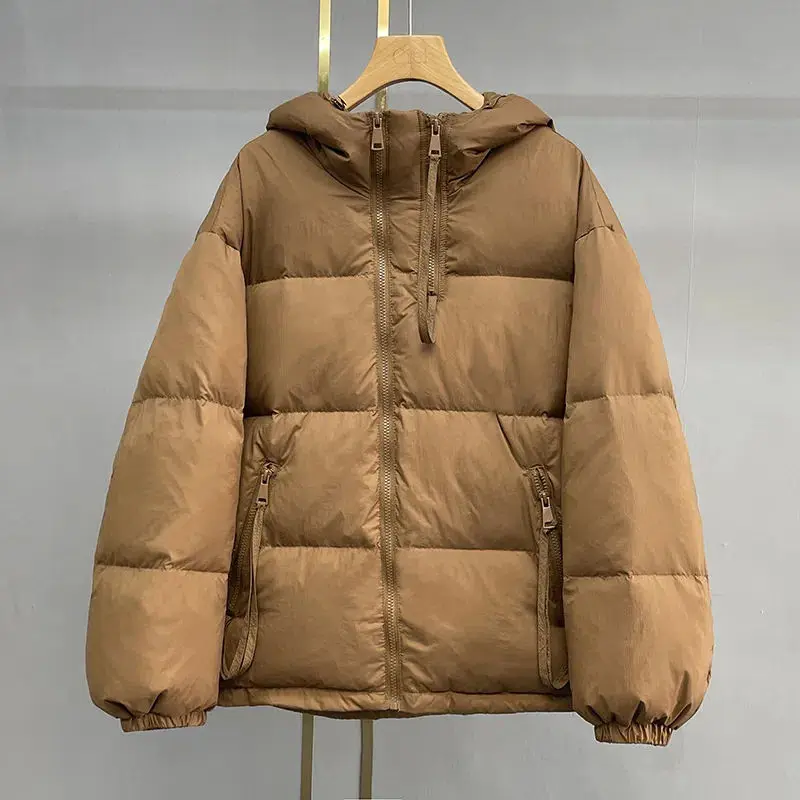 Autunno inverno nuove donne vestiti piumino con cappuccio manica lunga Streetwear Parka in cotone imbottito in cotone giacca con cerniera cappotti