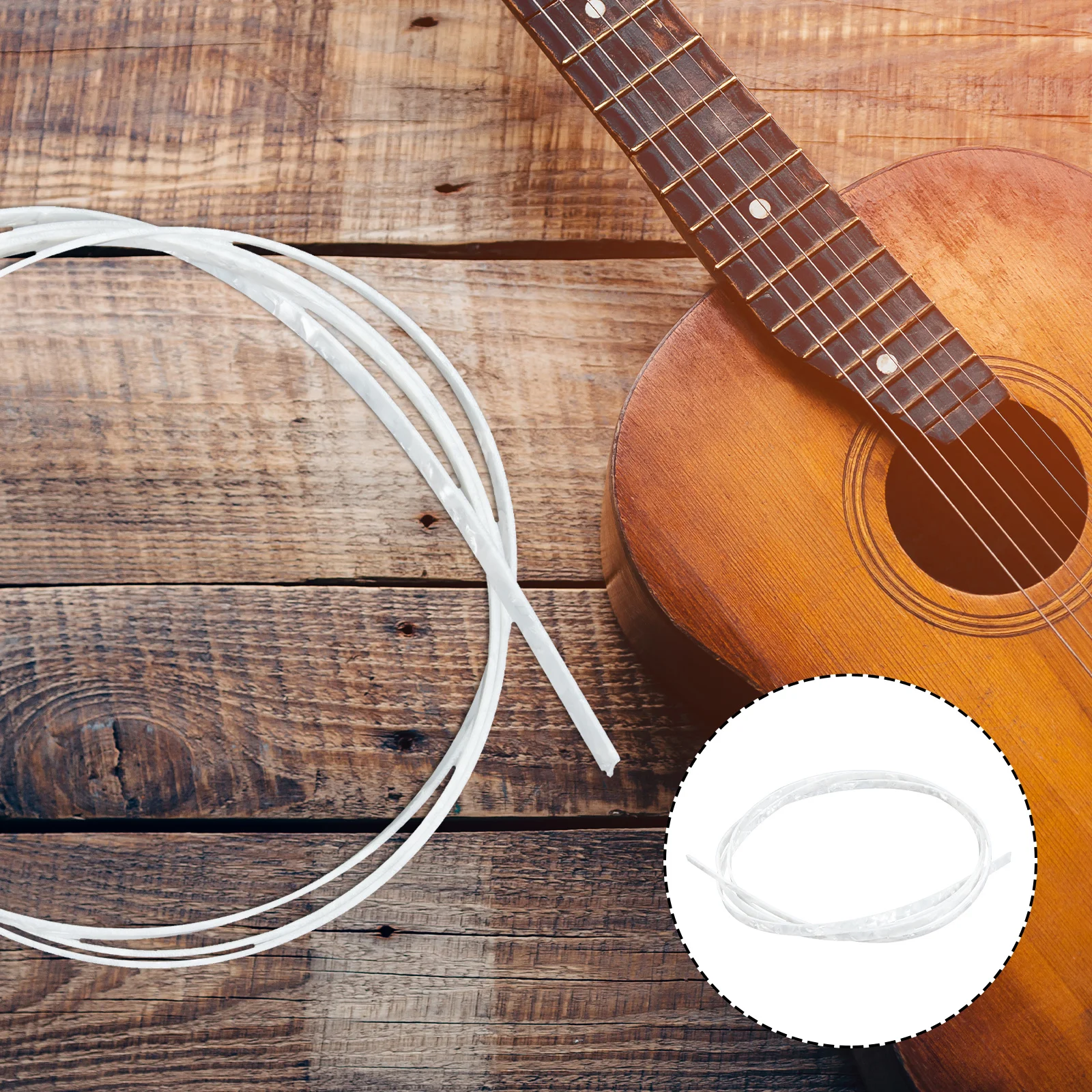 

Guitar Purfling Binding Strip Premium ABS Simple Color Stylish Edging Long-Lasting Durability Acoustic Guitar Accessory