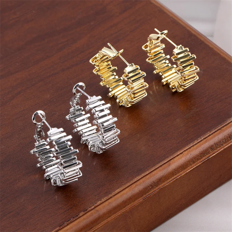 Трендовые минималистичные серьги-кольца неправильной формы с текстурой для вечеринки, круглые дешевые серьги, женские модные украшения для женщин, новинка 2023 года