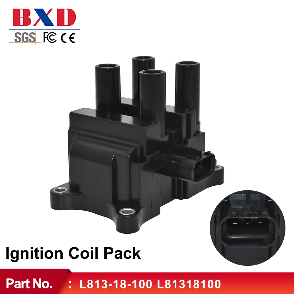 

Ignition Coil Pack L813-18-100 L81318100 ADM51492 20353 For 02-08 Mazda 6 MPV