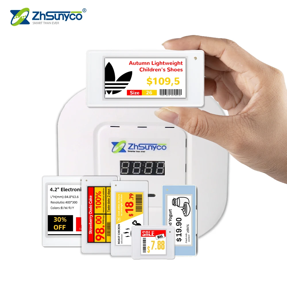 

Waterproof ABS Supermarket Price Tags Color Digital Electronic Shelf Label Demo Kit For Store Application