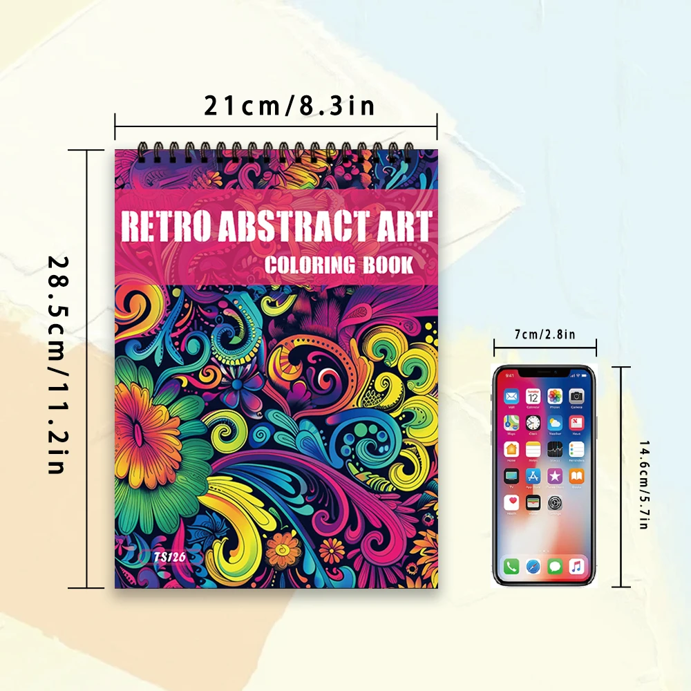 30 Sheets Adult Drawing Book 11.2x 8.3in,100gsm Thick Paper for Stress Relief, Halloween Gifts, Christmas Gift Options