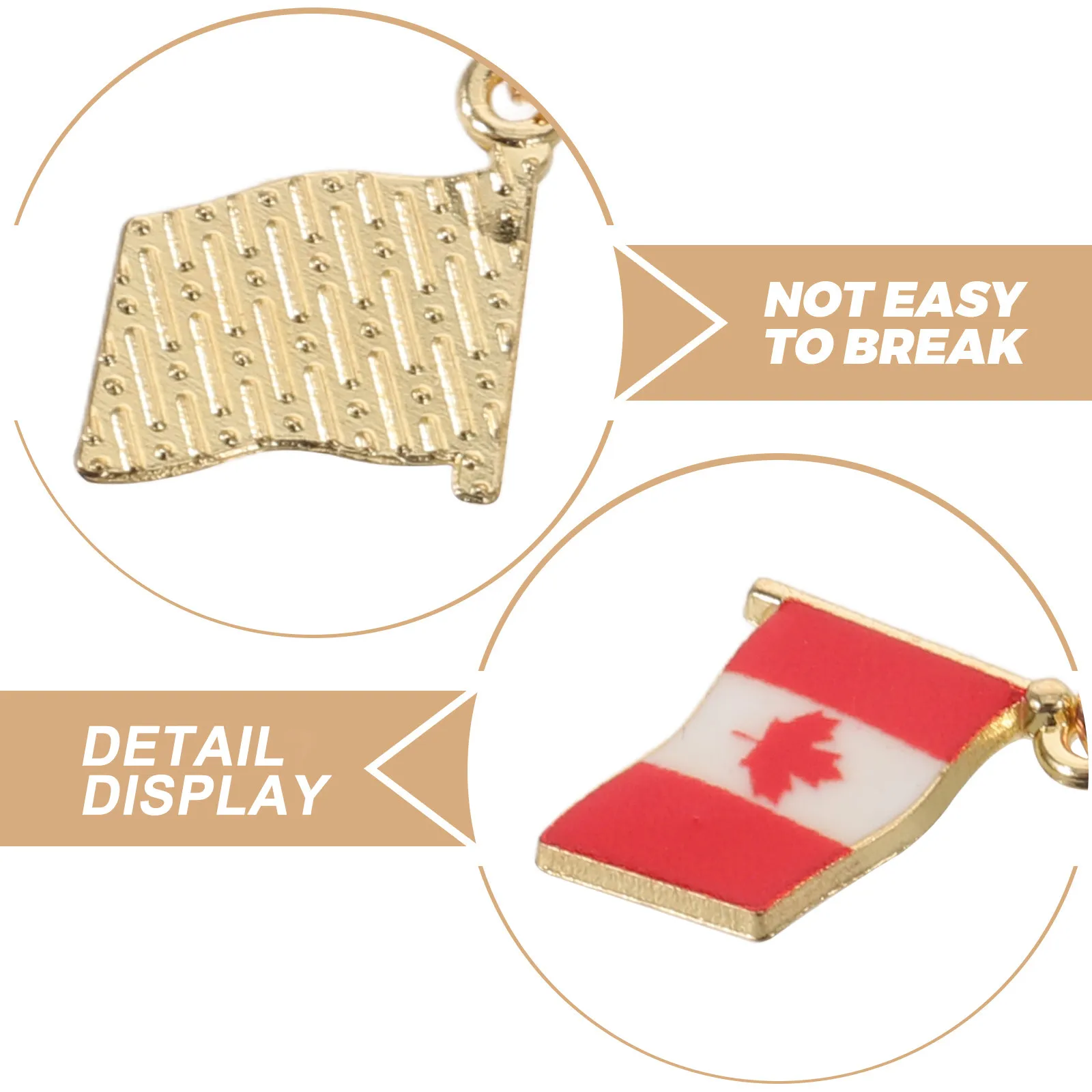 10Pcs Canada Maple Leaf Keychain Metal National Flag Purse Handbag Pendant Backpack Charm Souvenir Canada Flag Keychain