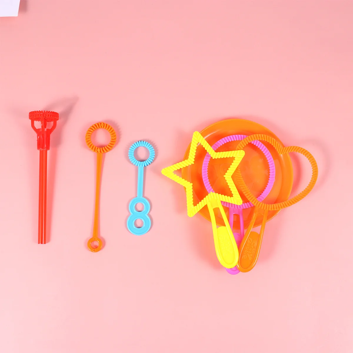 Set di soffianti da 11 pezzi, creatore di bolle multiforma per bambini, durevoli, leggeri e divertenti strumenti per bolle per giochi all'aperto, regalo per feste