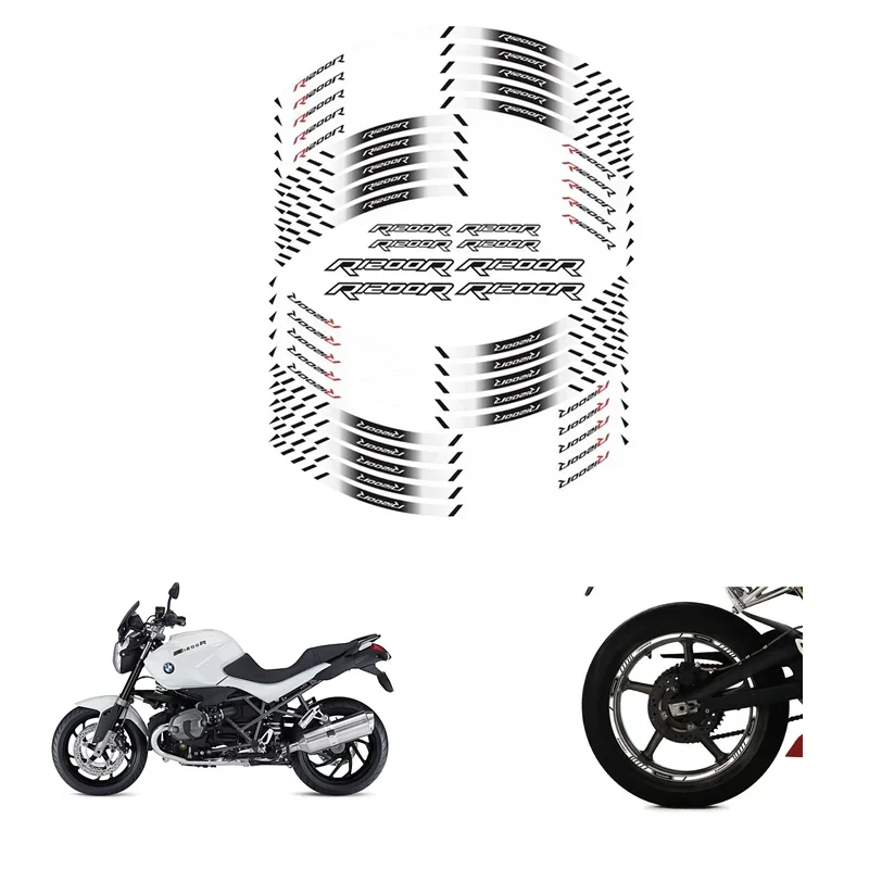 FOR BMW R1200R Motorcycle Parts Contour Wheel Decoration Decal Sticker - 1