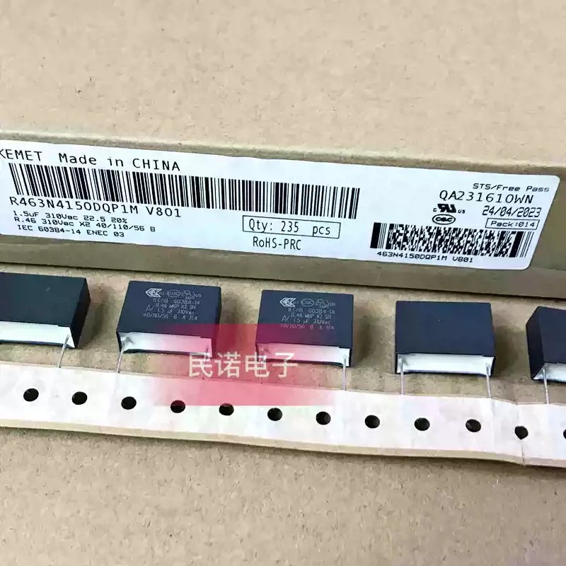 10-100pcs 310VAC 1.5UF 310V 155 1U5 Pin Distance 22.5mm New AV Safety Standard Film Capacitor X2
