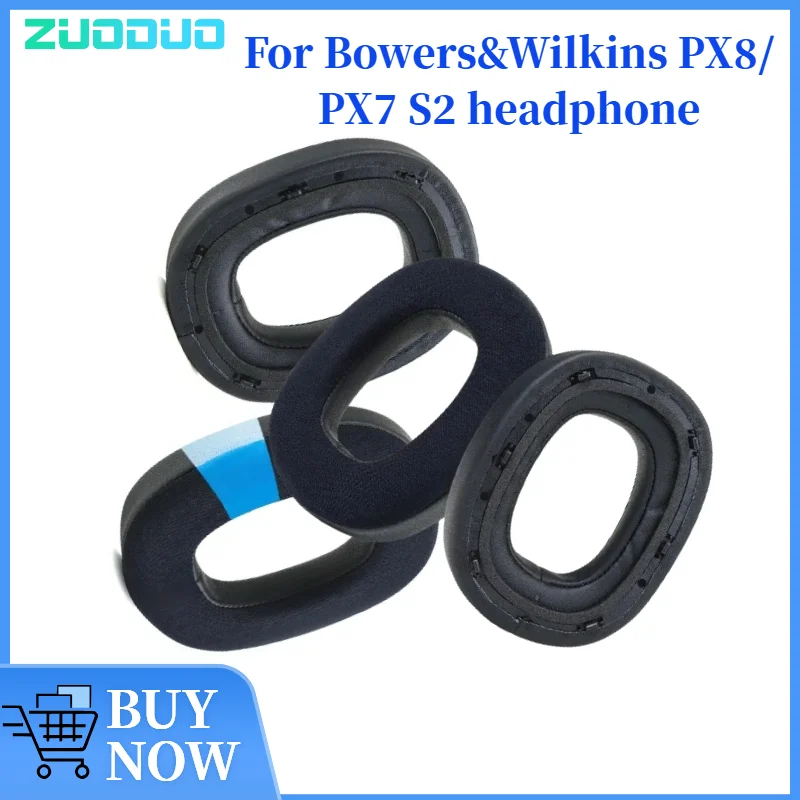 

ZUODUO Replacement Mesh / Ice gel / Leather Ear pads Fits for Bowers&Wilkins PX8/PX7 S2 Headphones