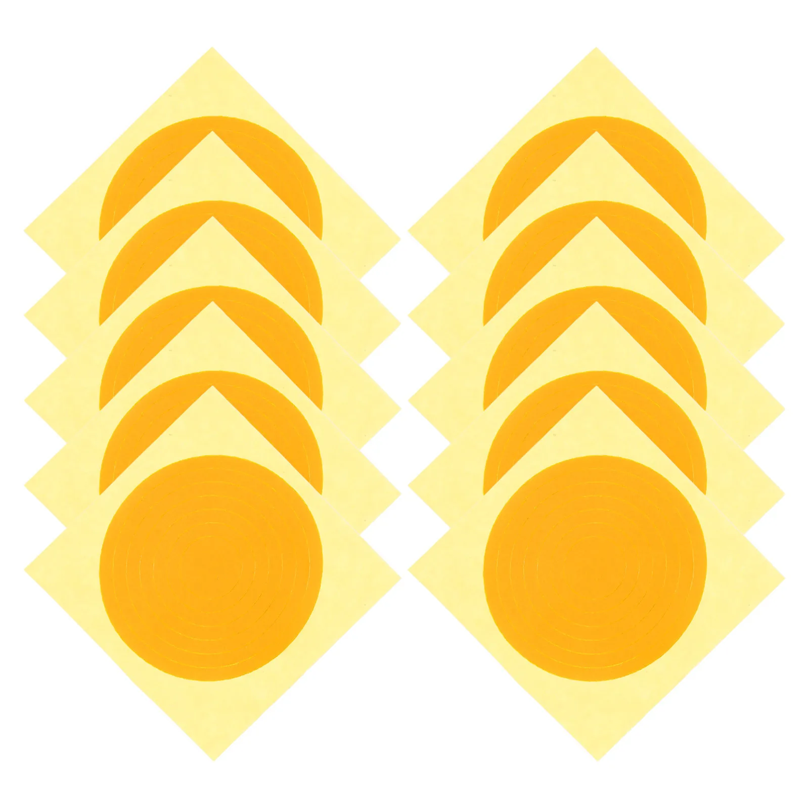 

10pcs Pressure Gauge Label Stickers 5Cm Industrial Self-Adhesive Decals For Clear Visibility Durable Round Identification Labels