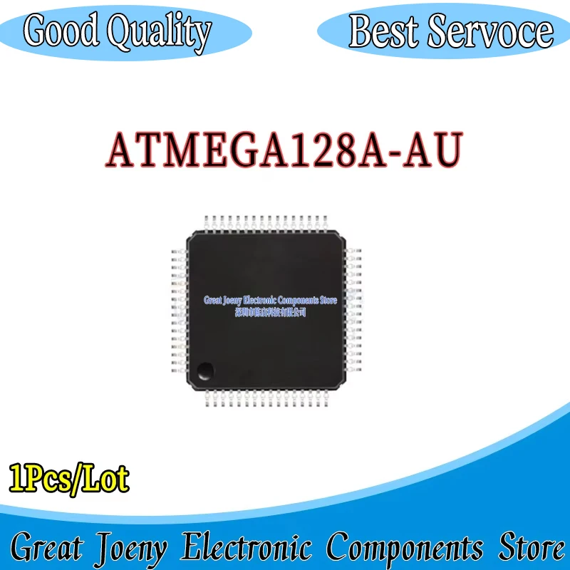 100% New Original ATMEGA128A ATMEGA128A-AU ATMEGA128 IC MCU Chipset Bulk Best Price TQFP-64 Plastic Casing