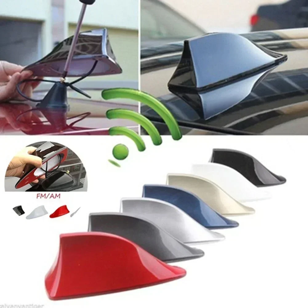 Car Shark Fin Car Shark Antenna Radio FM Signal for All Automobiles Aerials Auto Exterior Styling Replacement Parts