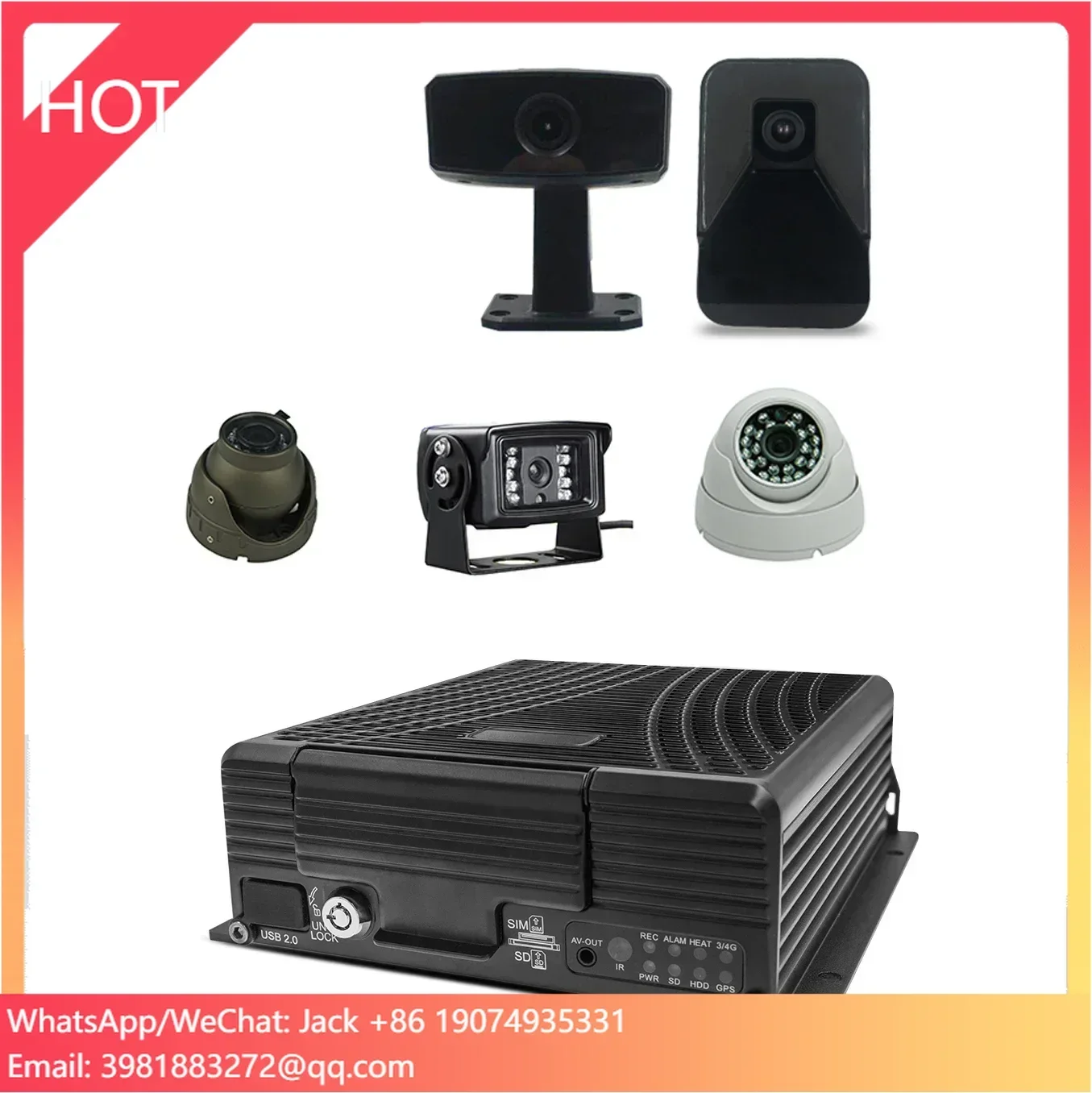 Keamanan Mobil 4 Saluran 4g Wifi Gprs Gps Kamera Dvr Sistem Dvr Seluler