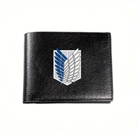 Wallet Attack on Titan Wings Emblem Stylish Graphic Design Wallet for Men,Christmas Gift,Premium Quality Business Casual Simple