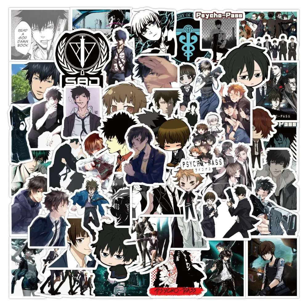 

50PCS Japanese Anime Fashion HD Cartoon Stationery Stickers Motorcycle Luggage Guitar Skateboard Waterproof Classic Toy Cool