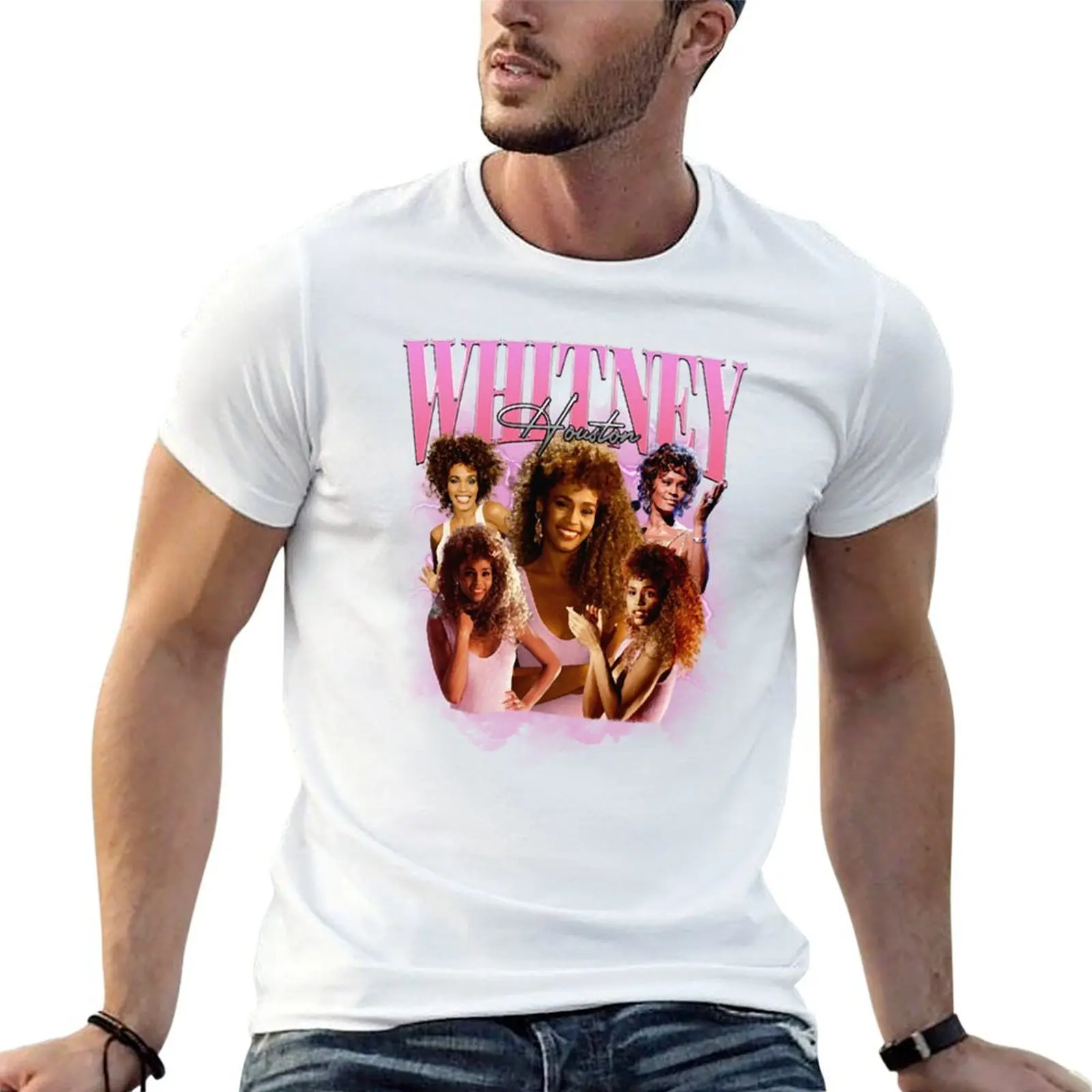 

Whitney Houston Vintage T-Shirt men t shirt cotton 100% g man t shirts for men T-Shirt