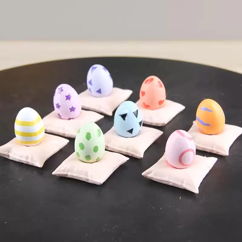متوفر جديد ديجمون مغامرة شخصيات كرتونية البيض الرقمي 4 سنتيمتر 8 قطعة الشكل جمع الديكور تمثال صغير لعبة تمثال نموذج هدية