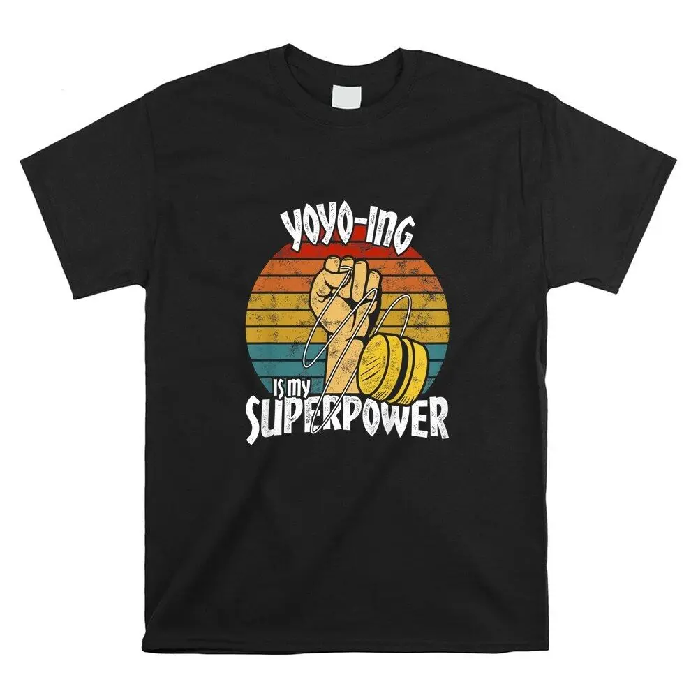 SALE Yoyo Superpower Colorful Retro Vintage T Shirt Size S 5XL