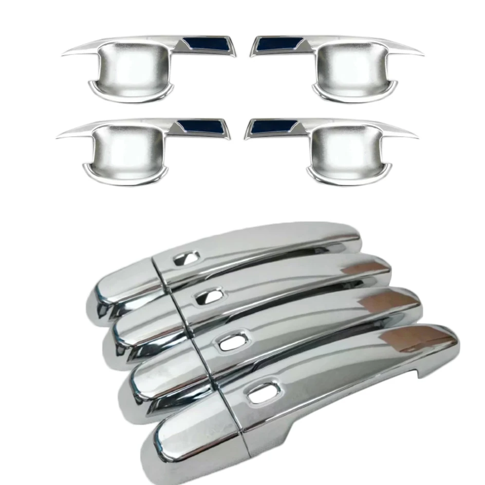 8Pcs Door handle cover Decoration Trim ABS chrome  Exterior decoration products accessory For Chevrolet Holden Equinox 2018