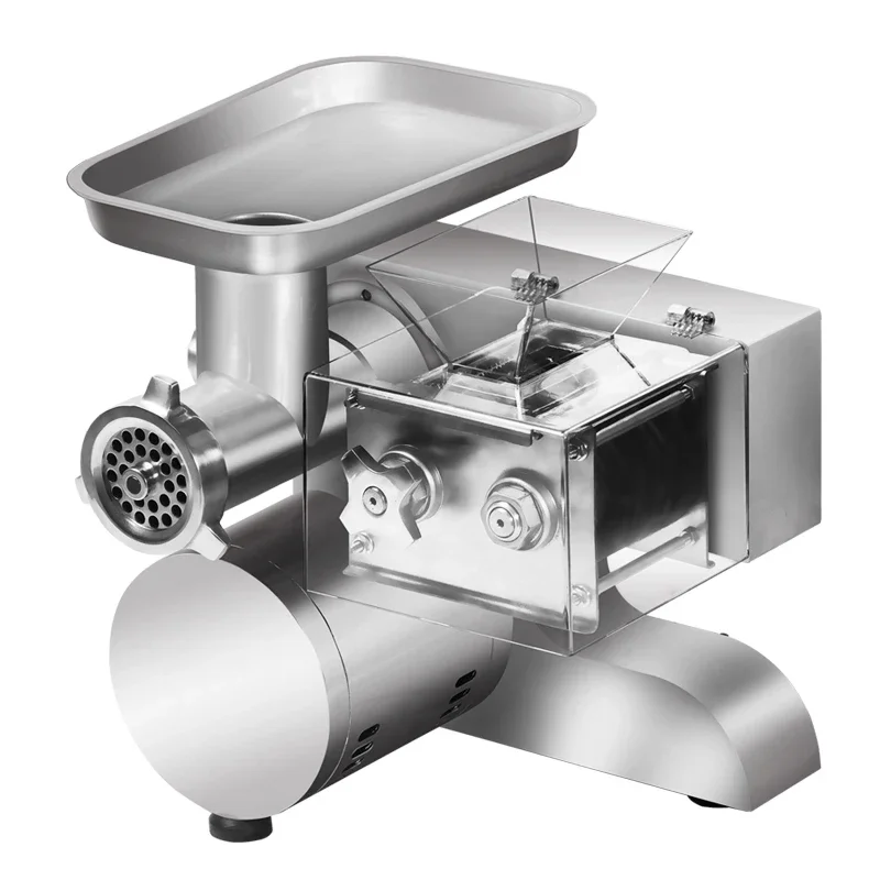 Commercial meat grinder dual-purpose 2200W high-power mincer,300kg/h meat machine, sausage stuffer, shredder and slicer