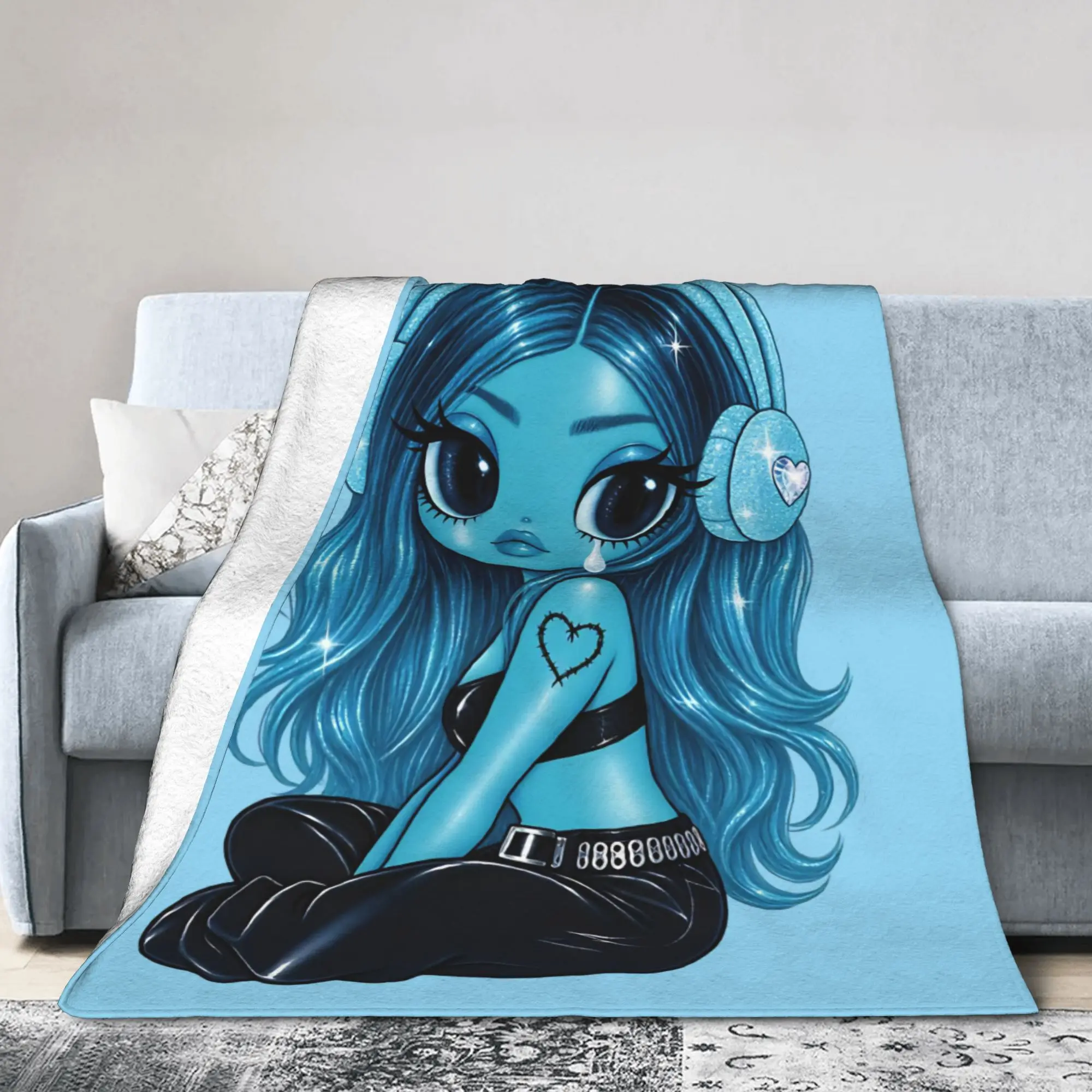 Karol G I Don't Regret Feeling So Much Blankets  Flannel Funny Warm Throw Blankets for Coverlet Autumn/Winter
