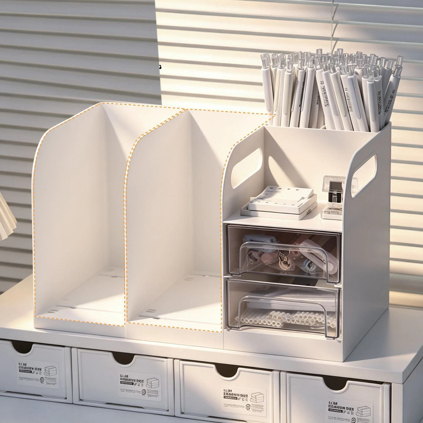 New Retractable Book Stand Creative Students Use Bookshelf Data Clip Stretch File Baffle Retract Zoom Book Shelf Bookend
