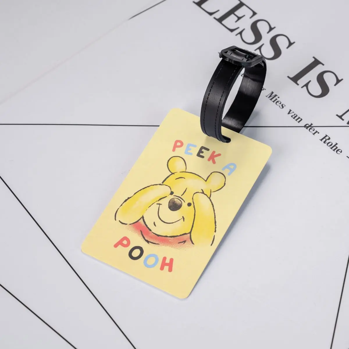 Personalizado Winnie The Pooh Etiquetas Bagagem, Privacidade ID Rótulo Capa, Etiquetas Bagagem