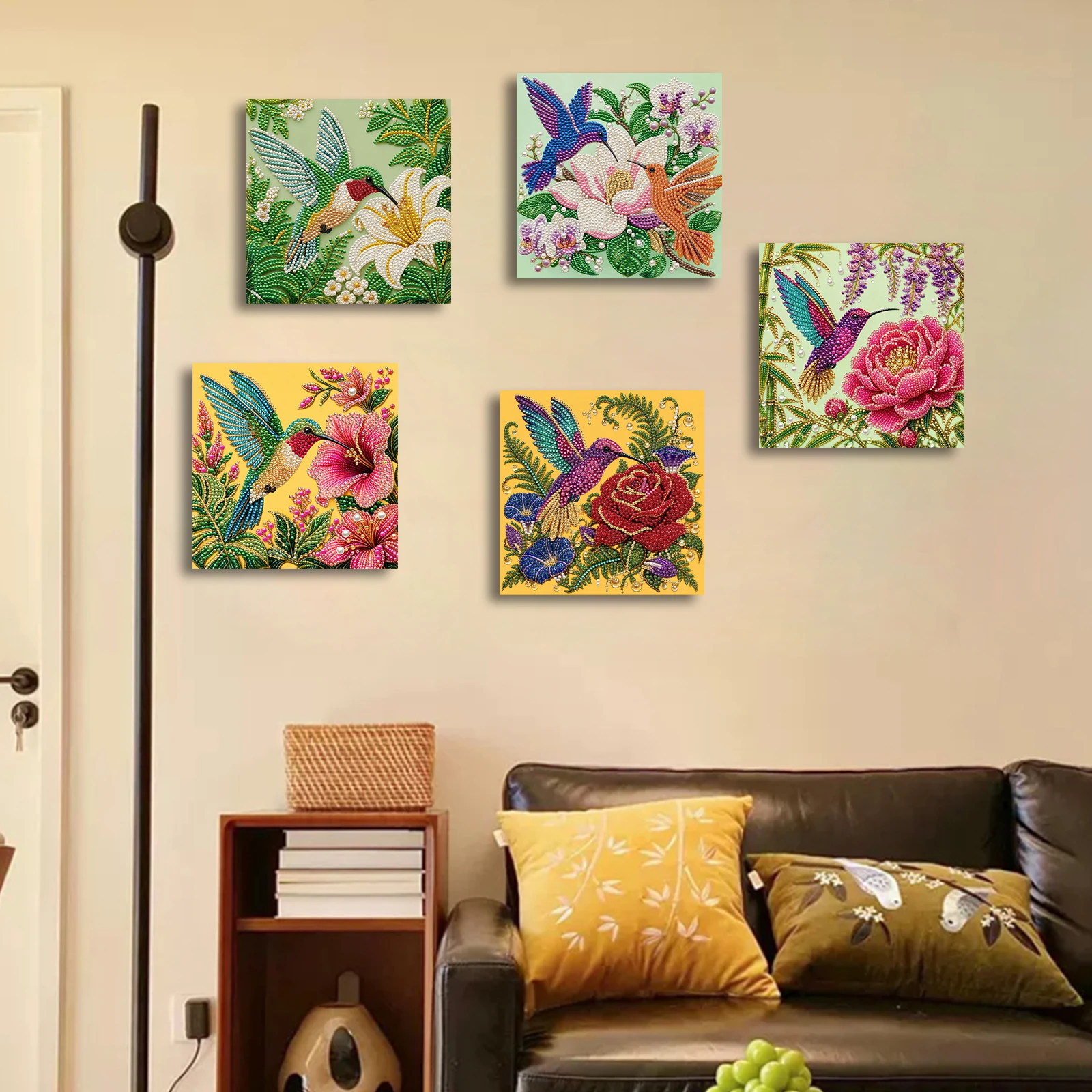 Embroidery Hooping - Hummingbird 3D Pearl Diamond Painting Kit