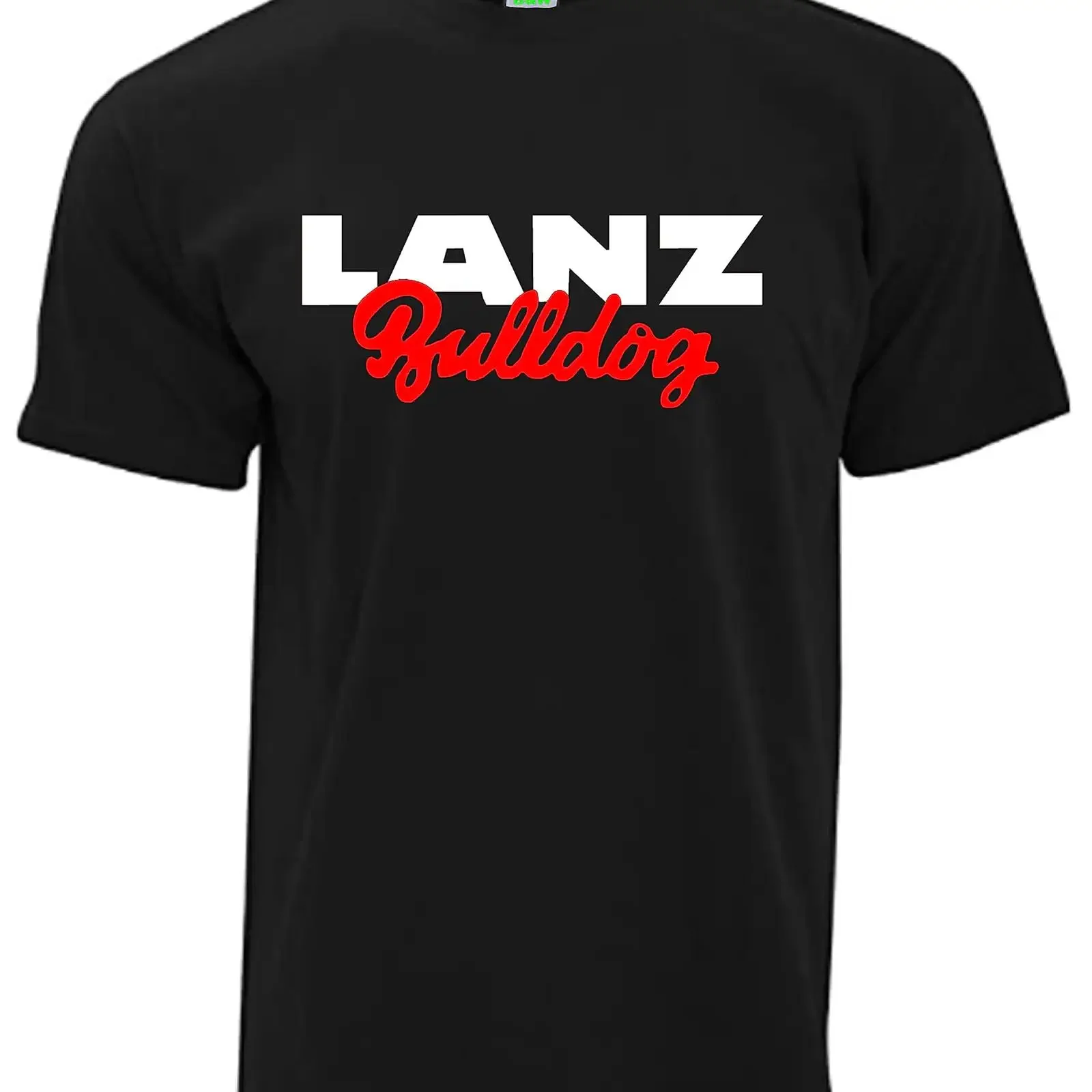 Lanz Bulldog Men's d T Shirt Tractor Logo Tug Farmer with Chest Print vintage Washed Top For Everyday Wear Unisex fashion