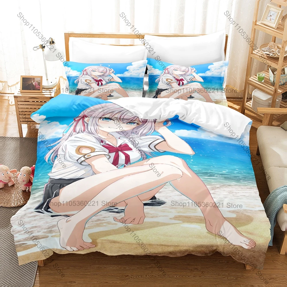 

Personality Alya Sometimes Hides Her Feelings in Russian Bedding Set New Soft Microfiber Anime Duvet Cover Pillowcase Home Texti