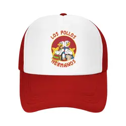 Unisex Los Pollos Hermanos Mesh Baseball Cap Snapback Caps Breaking Bad Chicken Brothers Hats Breathable Trucker Cap Summer