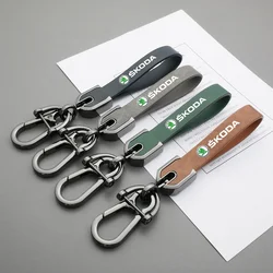 Car Key Chain Key Ring for Skoda Rapid Kodiaq Octavia Fabia 2 1 A7 Tour RS Yeti Karoq Superb Kamiq Kodiak Keychain Accessories