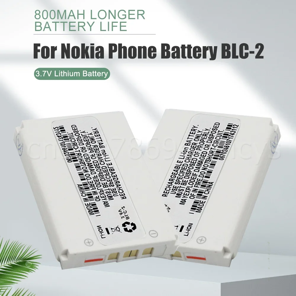 800mAh BLC-2 BLC2 BLC 2 Replacement Phone Battery For Nokia 3310 3330 3410 3510 3315 3350 3335 3510i 5510 3530 3685 3686 3589