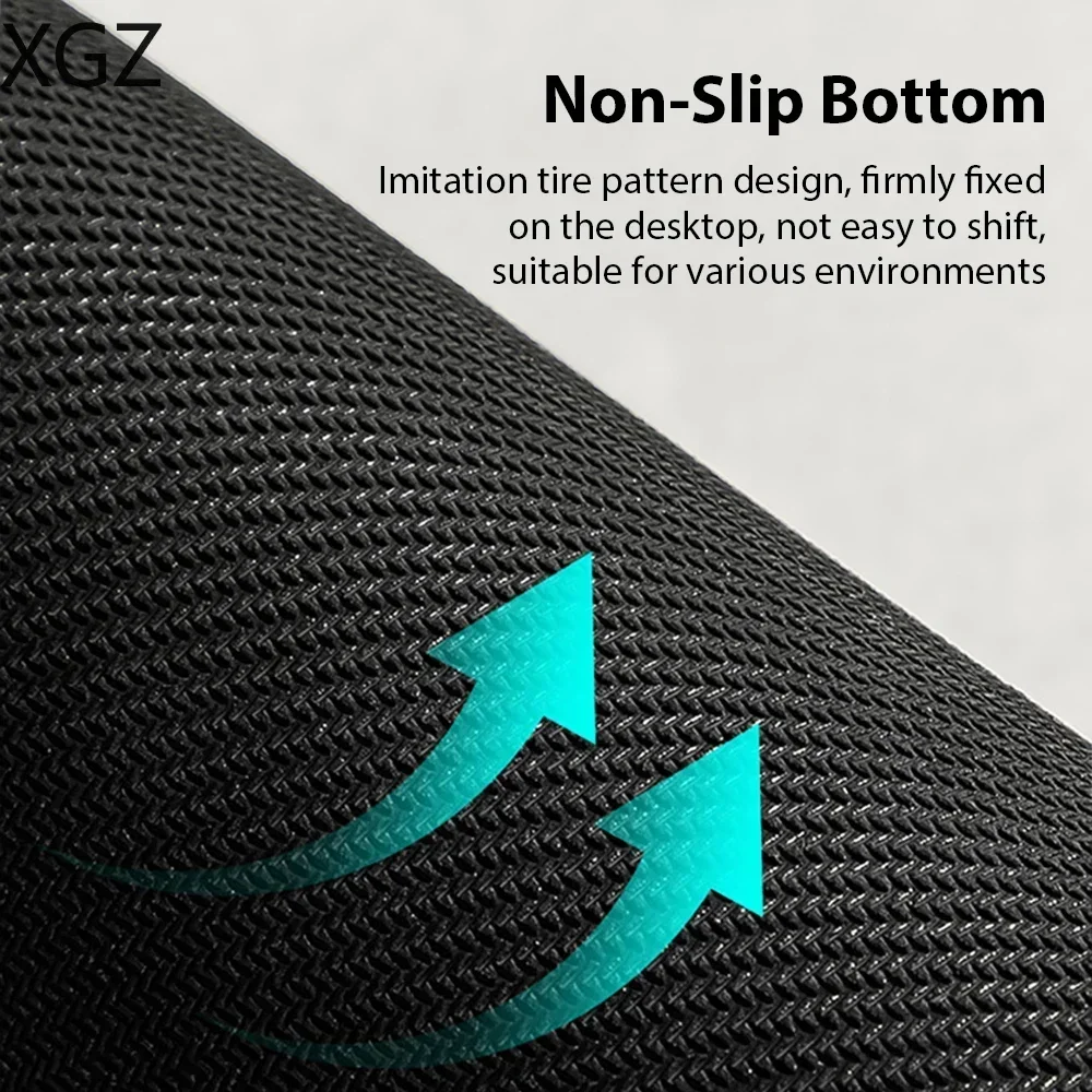 XXL Large Pure Black Mouse Pad Anti-Slip Rubber Computer PC Game Table Pad Stitch Edge Office Game Mousepad Accessories