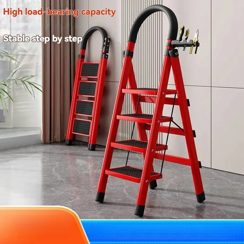 Factory Direct Compatible WithFolding Ladder, Portable, Thick Material, High Load-bearing Capacity, Anti Slip Design, Multifunct