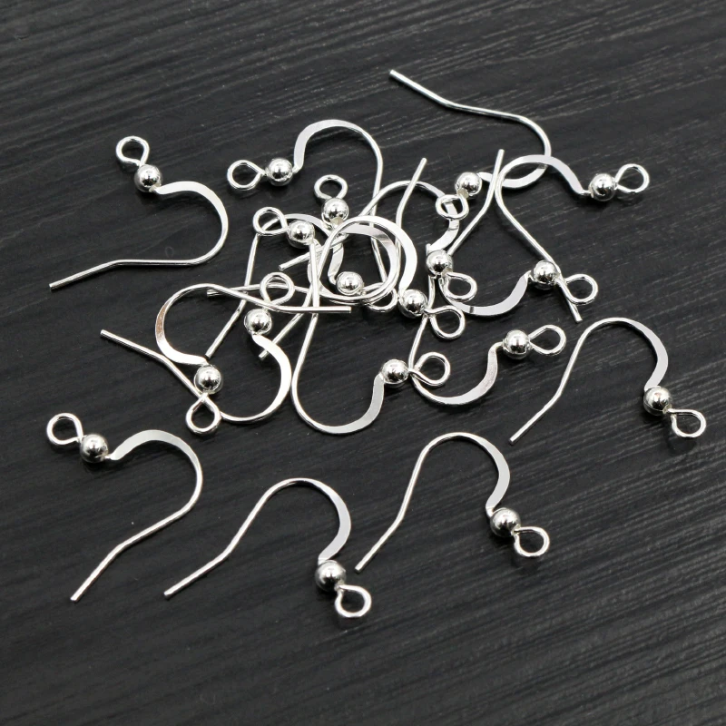 100pcs/lot 19x18mm DIY Earring Findings Earrings Clasps Hooks Fittings DIY Jewelry Making Accessories Brass Hook Earwire Jewelry