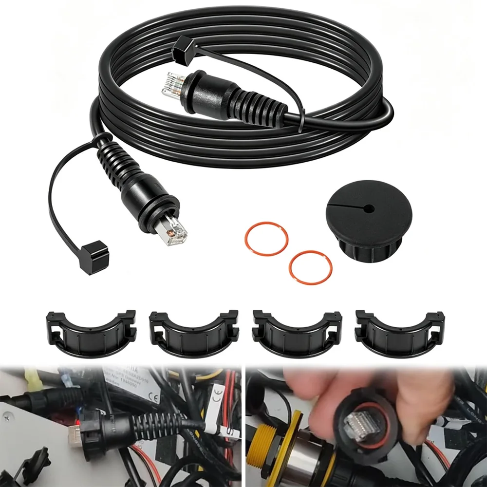 010-10550-00 Marine Network Cable,GMS 10 Cable 10 Feet for Marine RJ45 Compatible with Garmin Navigation Screen Devices