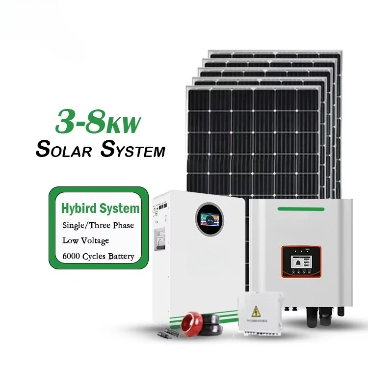 Solar Panel Hybrid Power System Complete 8Kw 15Kw 20Kw Solar Energy Storage System Residential With Photovoltaic Inverter