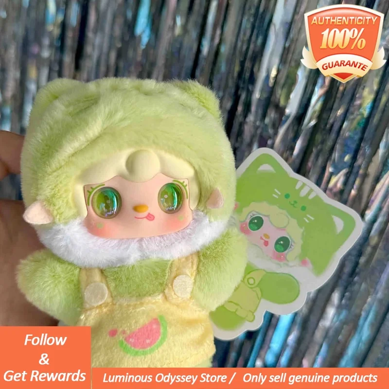 公式 Yooki かわいいニャーニャー夏のパーティーシリーズブラインドボックスぬいぐるみバッグペンダントトレンディな置物収集 ToyGifts ミステリーボックス