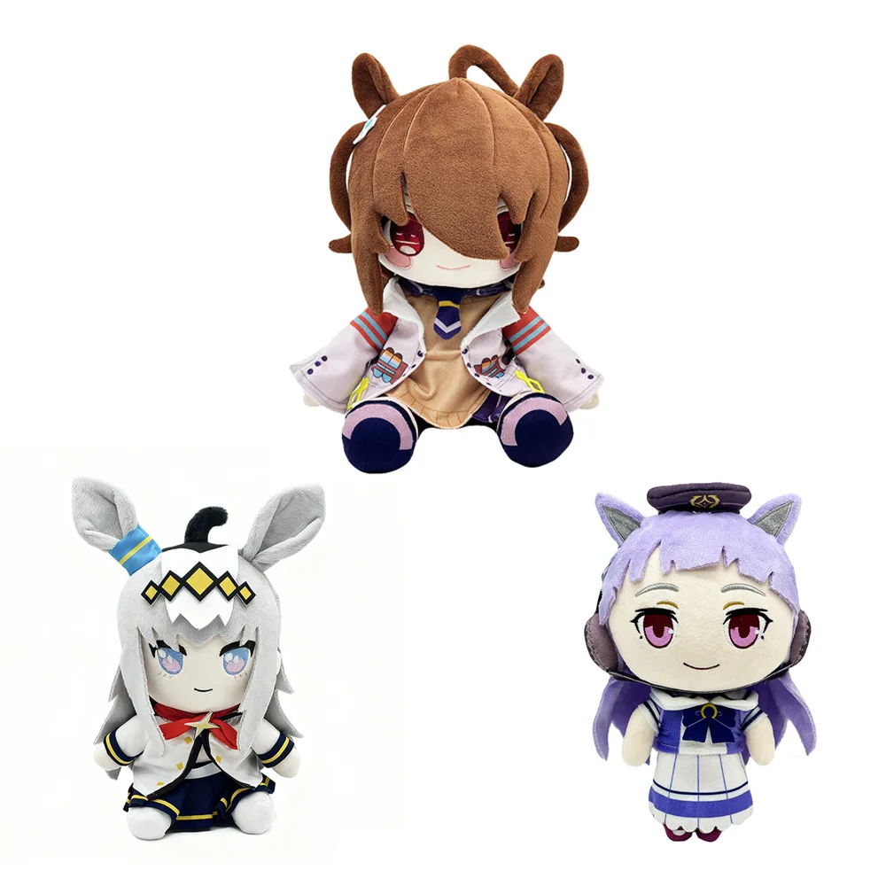 

Новые плюшевые куклы Uma Musume, милые хлопковые куклы для девочек, аниме, периферийные устройства, мягкая кукла, статуя, украшение комнаты, игрушки, подарки на Хэллоуин для детей