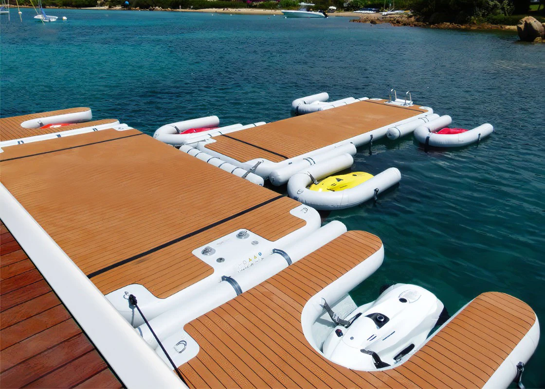 Float Pool Island Floating Dock Swimming Dock Platform Inflatable Dock Maintenance Platforms Inflatable Matpromote sales