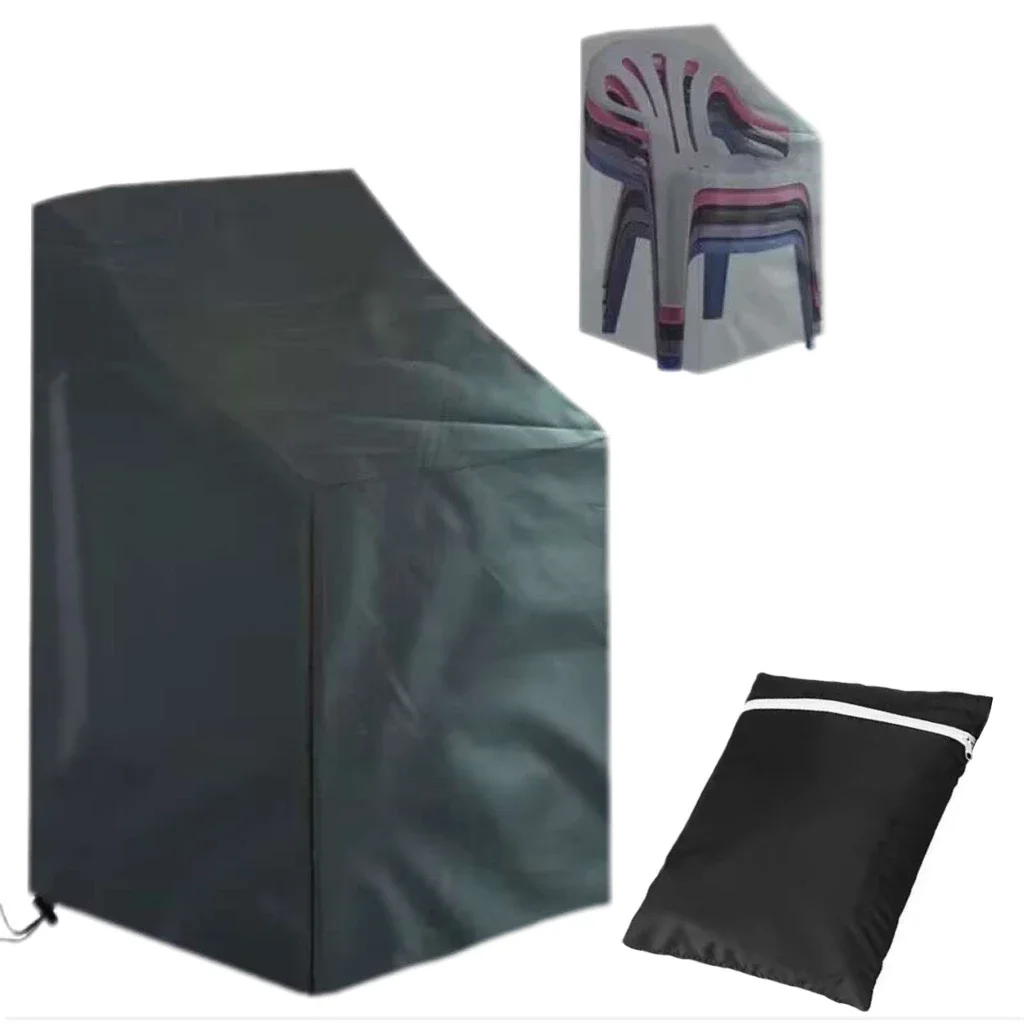 1PC Stacked Chair Dust Cover Storage Bag Outdoor Garden Patio Furniture Protector High Quality Waterproof Chair Organizer