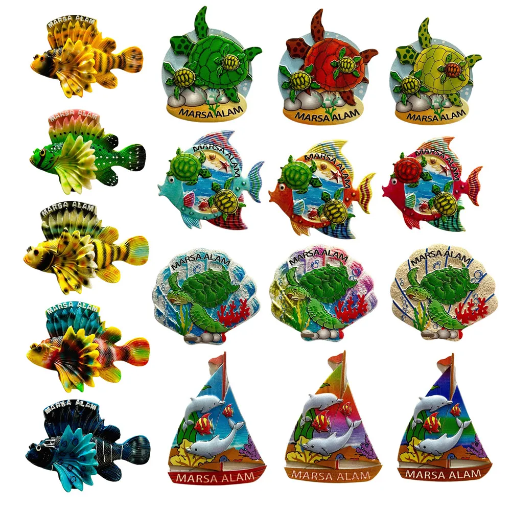 Africa Egypt Red Sea Marsa Alam 3D Fridge Magnets Tourism Souvenir Refrigerator Magnets Sticker Collection Gift Decoration