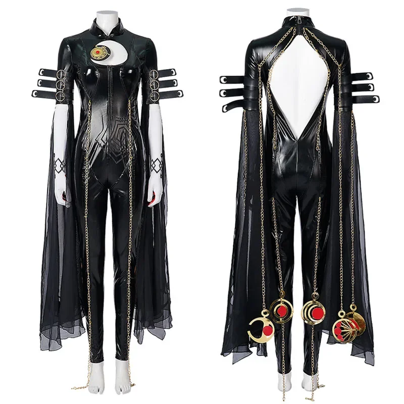 Game Bayonetta Cosplay Costume Outfits Halloween Carnival Party Suit  For Women Girls